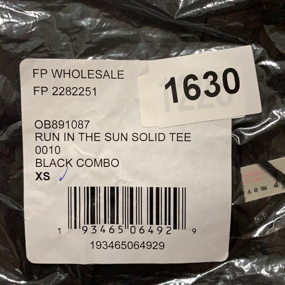 ⭐️Free People Movement Run In The Sun Solid Tee Women’s Size X-Small - Picture 5 of 6